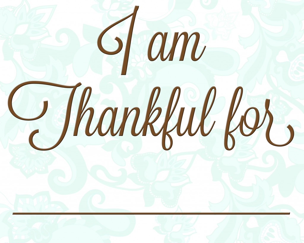 What I am Thankful for~